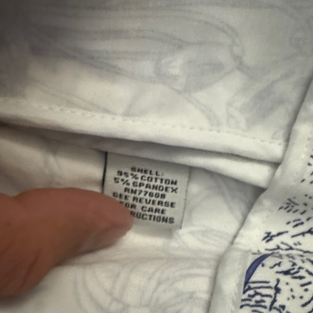 J. Peterman Blue and White Floral Blazer - Picture 11 of 16